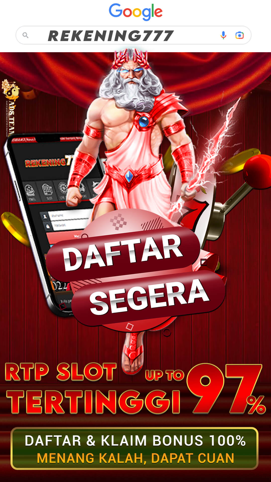 Iklan Jasa Rekening777 Terpercaya